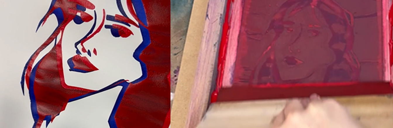 Screen Printing Risograph Style 