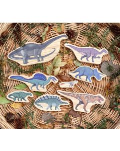 Yellow Door Wooden Dinosaur Set