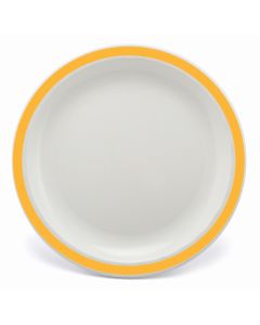 Harfield Narrow Rimmed Plates Yellow Pack of 10