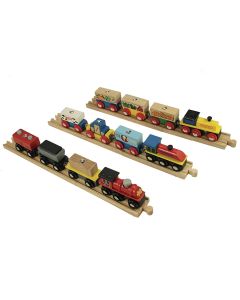 Bigjigs Toys Transportation Trains - Pack of 3