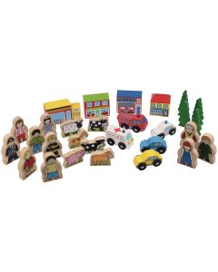 Bigjigs Toys Trackside Accessory Set