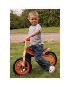My First Wooden Balance Bike - Red