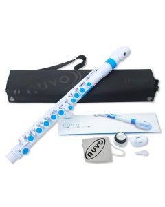 Nuvo jFlute - White with Blue Collar