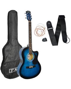 3rd Avenue Cutaway Electro Acoustic Guitar Pack - Blueburst