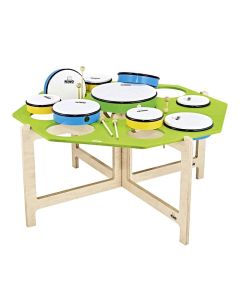 Nino Classroom Hand Drum Set w/ Stand 4 Pairs Beaters