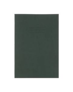 Exercise Book A4 - 40 Pages - 8mm Feint Margin - Green - Pack of 50