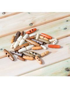 Wooden Toggles Assorted - Pack of 30