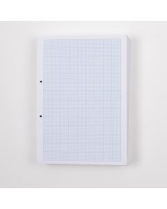 A4 Graph Paper- 2/10/20mm Squared- 2 Hole Punched- 1 Ream