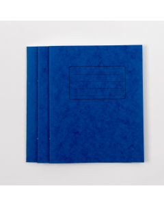 8" x 6.5" Exercise Book 48 Page- 10mm Ruled- Blue - Pk 100
