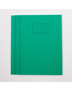 A4 Tinted Exercise Book Cream Pages Ruled Green Pk10