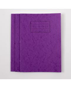 A4 Exercise Book 64 Page- 7mm Squared- Purple -  Pack of 50