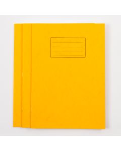 A4 Tinted Exercise Book Cream Pages 10mm Square Yellow Pk10