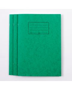 A4 Exercise Book 80P-8mm Ruled/Plain Alternate- Green- Pk 50