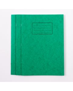 A4 Exercise Book 32P- 8mm Ruled/Plain Alternate- Green