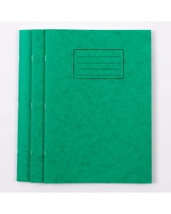 A4 Exercise Book 64P- 8mm Ruled/Margin Plus - Green - Pk50