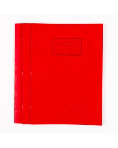 A4+ Exercise Book 24 Page- 8mm Ruled- Red - Pack of 50