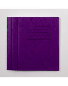 A4+ Exercise Book 48 Page- 8mm Ruled- Purple- Pack of 50