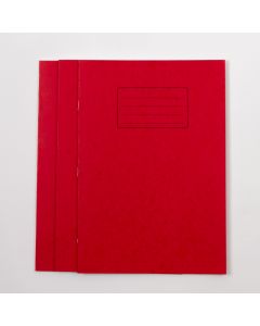 A4+ Exercise Book 48 Page- 8mm Ruled- Red - Pack of 50