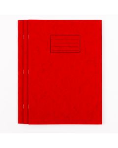A4+ Exercise Book 48 Page- 10mm Squared- Red - Pack of 50