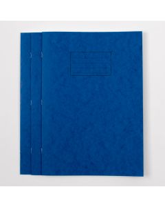 A4+ Exercise Book 48P- 12mm Ruled/Margin/Plain- Blue- Pk 50