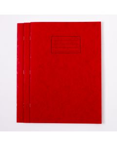 A4+ Exercise Book 24 Page- Plain- Red - Pack of 50