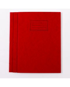 A4+ Exercise Book 80 Page- 10mm Squared- Red - Pack of 50