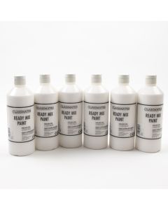Classmates Ready Mixed Paint - White - 500ml - Pack of 6