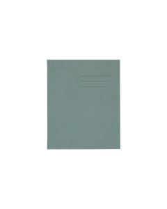8" x 6.5" Exercise Book 80P 10mm Squared Green - Pk 100