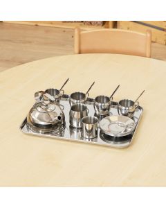Metal Tea Set - 16 Piece