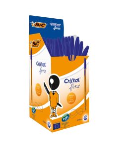 BIC Cristal Ballpoint Pen - Blue - Pack of 50