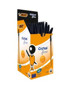 BIC Cristal Ballpoint Pen - Black - Pack of 50