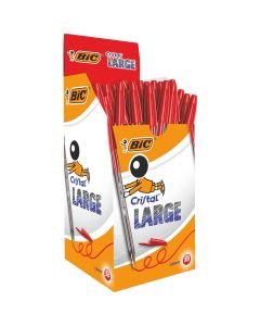 BIC Cristal Large - Pack of 50 - Red