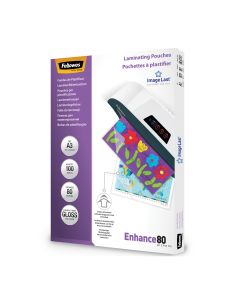 FELLOWES POUCH A3 LIGHT 50% RECYCLED CONTENT - 100PK