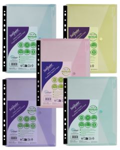 100% Recycled A4 Ring Binder Wallet - Pack of 5