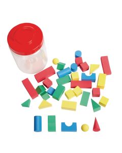 Geometric Foam Solids - Pack of 36