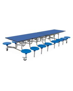 Rectangular 16 Seat Table - Wine - Blue