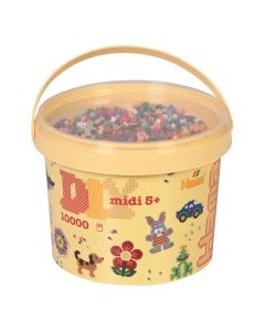 Hama 10 000 Beads & 5 Pegboards Bucket Set