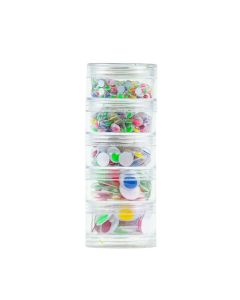 Wiggle Eyes Assorted Coloured Round/Oval - Pack of 560
