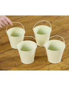 ZINC NATURAL BUCKETS (SET OF 4)