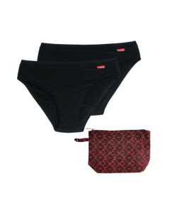 WUKA Reusable Period Pants Kit Medium Flow- Pack of 2- L