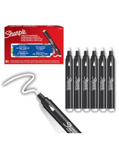Sharpie Creative Marker - Bullet Tip - White - Pack of 6