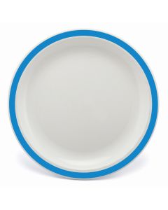 HarfieldNarrow Rimmed Plates-Pk 10-Blue