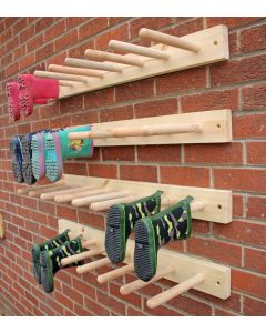 HORIZONTAL SIMPLE WALL WELLY RACKS (4PK) AND INSTRUCTIONS