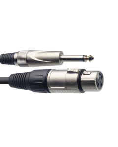 Stagg XLR to Jack Microphone Cable - 6m