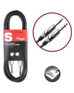 Stagg Pro Jack to Jack Unbalanced Instrument Cable - 10m