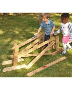 WOODEN CHUTES AND STANDS (9PK)
