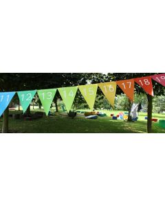 RAINBOW NUMBER BUNTING 1-20