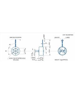 Low Inertia Solar Motor - 1820 RPM