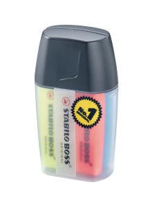 Stabilo Boss Original Highlighter Assorted - Pack of 4