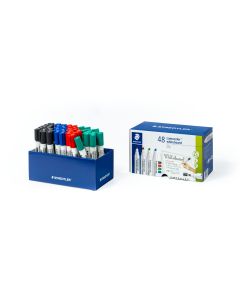 STAEDTLER Lumocolor Whiteboard Pen 351 Chisel Tip Pk48 Multi